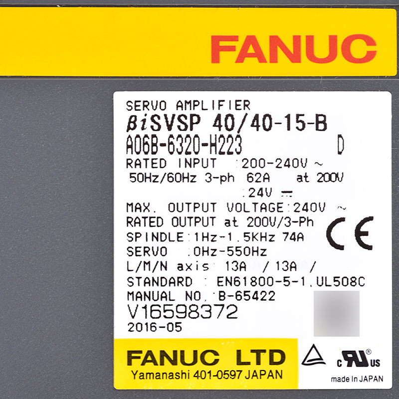Reliable Supplier of CNC Fanuc Drive A06B-6320-H223